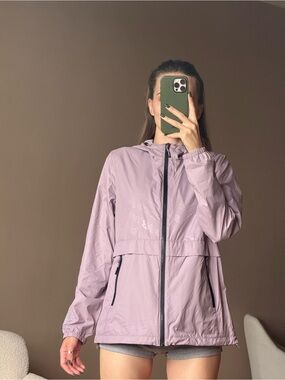 New Balance Lavender Hooded Windbreaker Jacket for Women